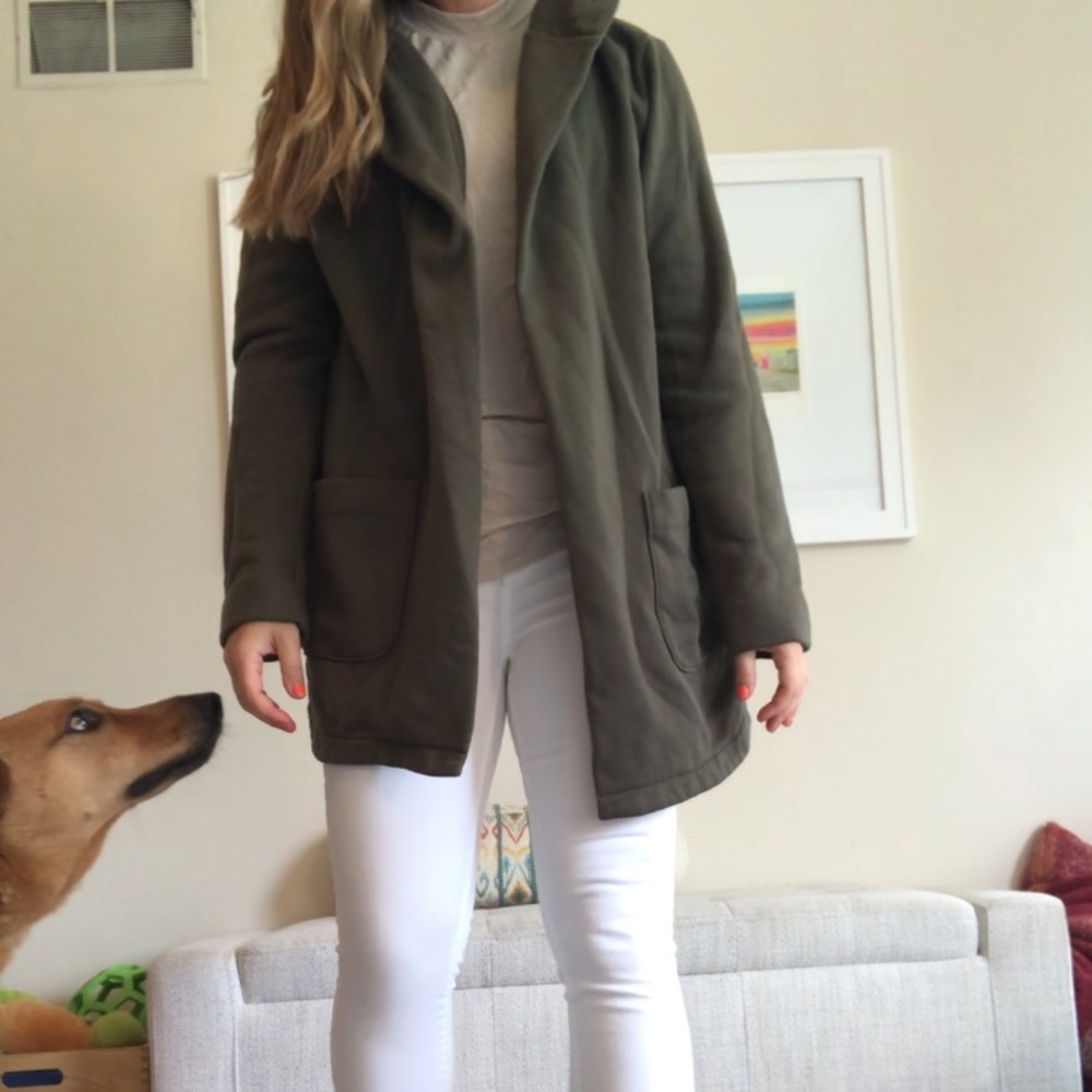 Open front hoodie